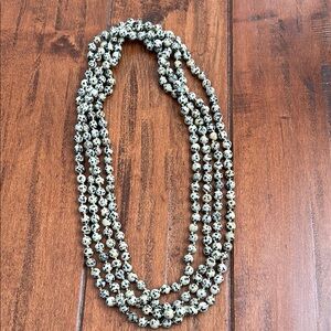 Black and White Beaded Necklace